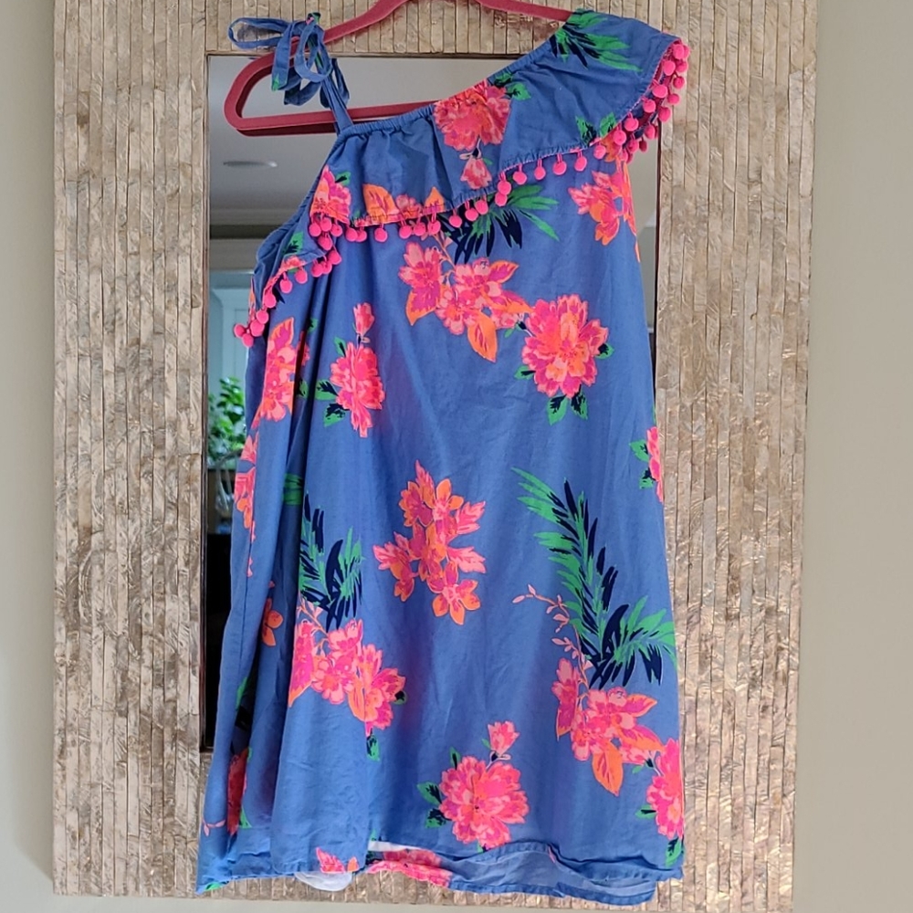 Tommy Bahama one shoulder pillow case dress